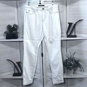 🔴 5/$25 Billabong Y2K off-white distressed style wide legs moms jeans 28 X 32